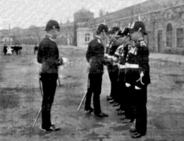 A medal presentation at Fort Regent in 1912 from La Chronique de Jersey