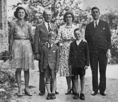 Claude Raymond Philippe Carrel (1938-2020), his wife Patricia Dorothy, nee Olson, and their children