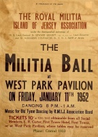 A poster for the 1952 Militia ball - always a popular event