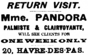 An unusual business advert from 1902