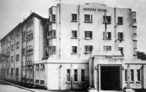 The hotel in the 1930s, already a substantial property