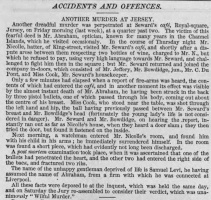 Illustrated London News report of a murder in a Royal Square bar in 1846