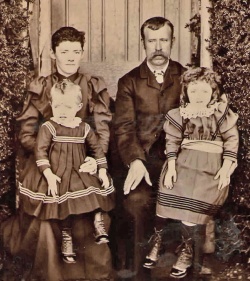 Bill Henwood and Agnes, nee Hubert, and two of their children