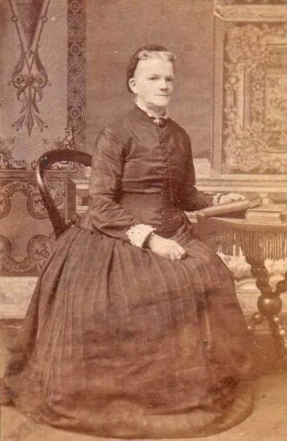 Portrait of a woman by R Eager