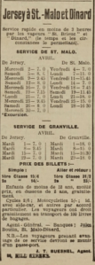 1930 advert in Chronique de Jersey