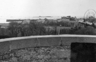 A gunner's view from the top of the tower
