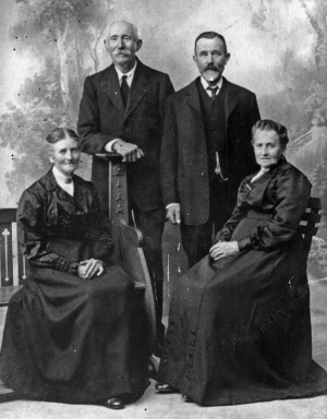 Philippe John de Gruchy (1859-1930) and his wife, Mary Ann Eliza, nee Bree, on the left