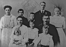 The Green family with Annie