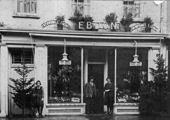 One of Jimmy Rimington's competitors, Ebdon fruiterer and florist in Halkett Place in 1906
