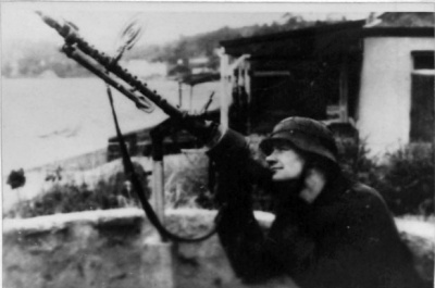 Machine gun at Le Grouin