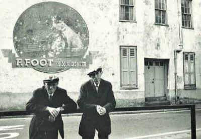 HMV sign and Jersey characters in 1970s
