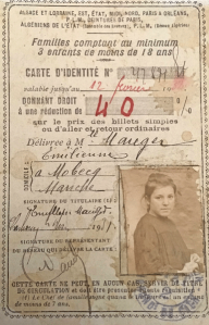 Emilienne Simone Louise Mauger's 1931 French discount card