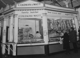Coleman and Watt, butchers in the Market