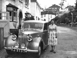 Triumph Razor Edge operated as a taxi in the 1950s, pictured here in Langley Park