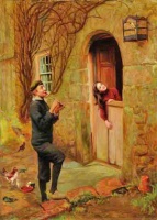 Boy with a tin whistle, 1903; John St Helier Lander