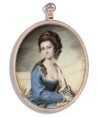 Anne Noel, first wife of Philippe Jean, the artist, painted by him