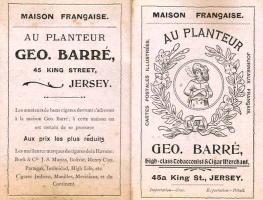 Promotional map for Au Planteur. There is no other document to support the presence of Au Planteur at both 45 and 45a King Street