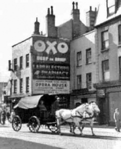 No 3 during the German Occupation, still advertising Oxo