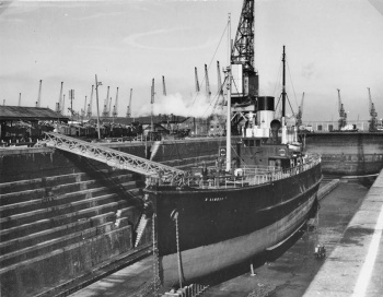 Sambur in dry dock