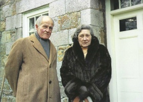 Charles and Joan Stevens, nee Collas, at La Grange, St Mary