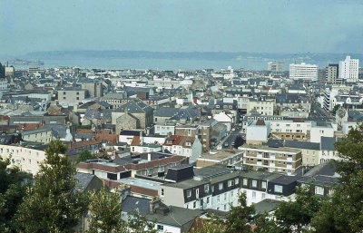 St Helier viewed from Victoria College in the 1970s
