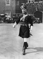 Denis de Gruchy Lambert at Buckingham Palace, in 1936, representing his regiment at the Coronation of King George VI