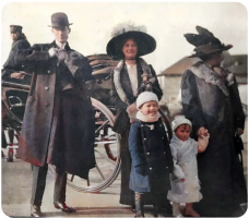 Albert William Pontius and Irene Gracie, nee Malzard, Gordon and Anthony