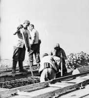 Working on Batterie Moltke at Les Landes