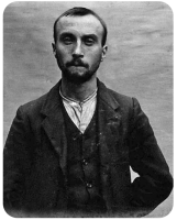 Jean Catelinet (1889- ), of St John, brought before the Royal Court by Centenier Arthur Luxon, was sentenced to two months hard labour on 17 September 1910 for robbery