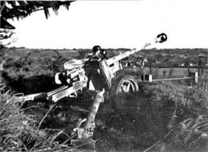 A gun emplacement at Woodlands, Grouville