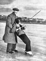 Skating at Beaumont in 1940