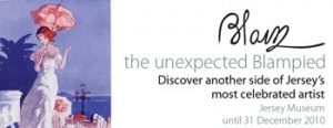 Poster for 2010 Blampied exhibition in Jersey