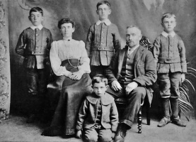George Stephen and Louise Elizabeth Brint, nee Fitzgerald, with their sons Alfred, George, Clarence and Herbert