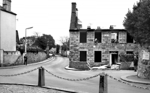 Demolition of Auburn House, next to the cannon, in 1968. This allowed the road to be realigned