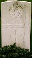 The grave of Great War casualty Charles Walter Parker at Kemmel Chateau Military Cemetery, Belgium