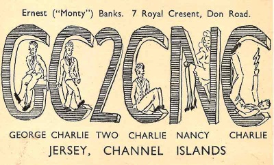 1949 radio ham's card