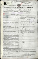 Sydney Philip Cornish, born in Jersey in 1889, the son of James Hughes Cornish and Mary, nee McDonald, emigrated to Australia and joined the Australian Imperial Force in 1916. He fought in France in the Great War. He should not be confused with Sidney Arthur Cornish, born in Jersey in 1912, who was from a different, unrelated family, and fought in World War 2