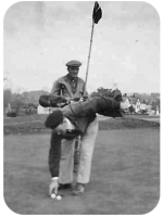 Joseph Alfred Henry Marais, caddying for Harry Vardon in 1933