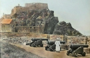 Cannons at Mont Orgueil