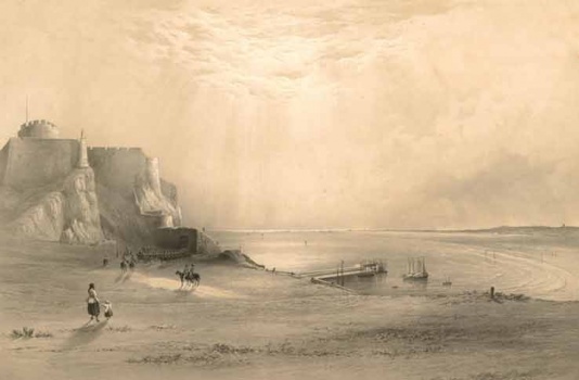 The Royal party at Mont Orgueil