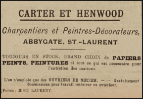Carpenters, painters and decorators Carter and Henwood were based here in 1924