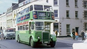 A JMT double-decker approaches the Weighbridge in 1967