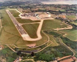 An aerial view in the 1970s