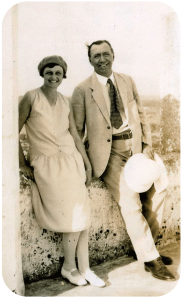 Herbert Augustus James (1883-1965) with a neighbour