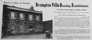 Brompton Villa advert