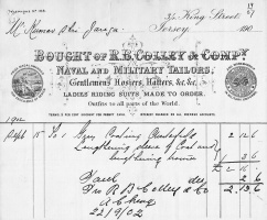 A 1902 invoice for Colley and Co at No 34