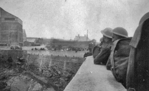 British soldiers on the day of Alderney's mass evacuation