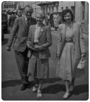 Alfred and Mabel Green with their daughter Margery on Gorey Pier in 1947