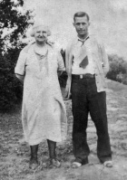 Elizabeth Cook, nee Aubin, and her son Philip Thomas