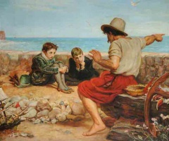 Boyhood of Raleigh, 1934; Charles Emile Jacque (after Millais); Town Hall